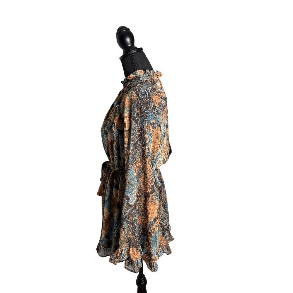 Vestique Women's Enough is Enough Romper Reptile Print M NWT - Picture 4 of 12